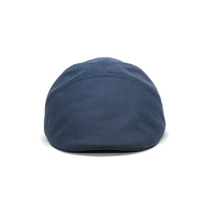 Sterkowski Ivy Five Newsboy | 100% Softened Cotton Flat Cap for Men | Breathable Airy 5 Panels Cap Without Lining - color: Navy Blue, size: 7 1/2