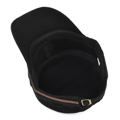 Initlove Military Hat Cadet Army Cap Flat Top Hats for Men Women - color: Black