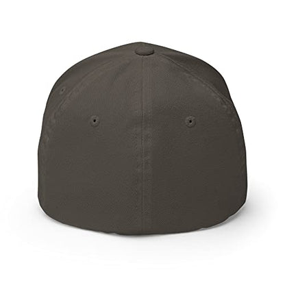FX FAFO USA Flag Fitted Hat Embroidered Curved Bill Mid Crown Closed-Back Structured Twill Cap - color: Dark Grey, size: Large-X-Large