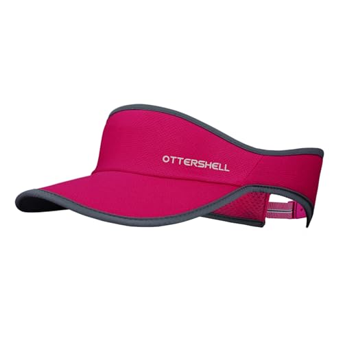 Running Visor Hat for Men Women - color: Rose Red