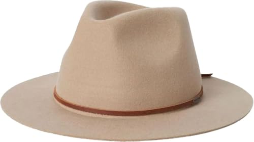 Brixton Men's Marcos Fedora - color: Sand/Brown, size: Medium