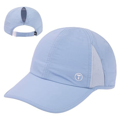 TOP-EX UPF 50+ Cooling Ponytail Baseball Cap for Women, Water-Resistant - color: Misty Periwinkle, size: One Size