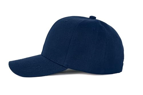 Edoneery Baseball Cap for Men and Women, Low Profile Washed Cotton Dad Hat - color: Blue