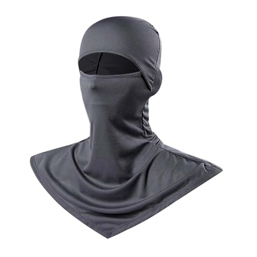 Balaclava Face Mask, UV Protection Lightweight & Quick-Drying Full Face Cover for Men Women Outdoors Activities - color: Gray