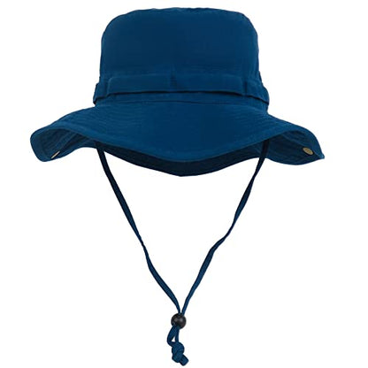 Bucket Hat UV Protection Sun Hat, Boonie Fishing Safari Hats for Outdoors - color: Klein Blue