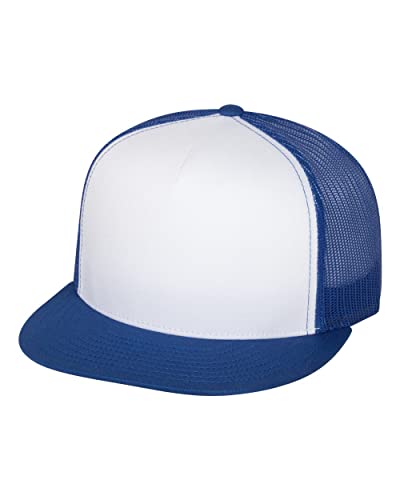 Flexfit Classic Trucker Hat White – One Size – 6006 - color: Royal/ White/ Royal