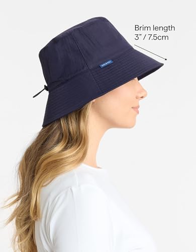 Solbari Unisex Bondi Bucket Hat UPF 50+ - color: Navy, size: Small-Medium