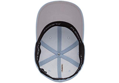 Flexfit Men's Athletic Baseball Fitted Cap - color: Carolina Blue, size: Large-X-Large