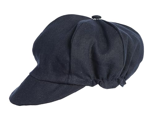 Made in USA - Baby Boy Newsboy Cap, Toddler Newsboy Hats for Boys, Scally Caps for Boys, Boys Page Boy Caps - color: Navy Blue, size: 24 Months