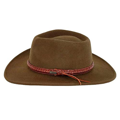 Outback Trading 1379 Men's Dusty Rider UPF 50 Water-Resistant Western-Style Wool Hat - size: Large