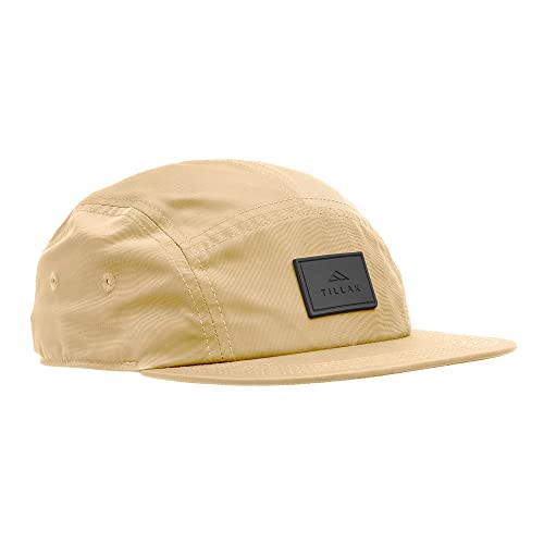 Tillak Wallowa Kodra Hat, Lightweight Oxford Nylon 5 Panel Cap with Snap Closure - color: Sandstone