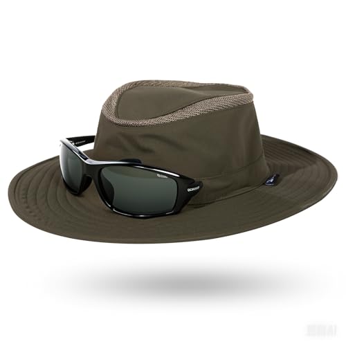 TOP-EX Waterproof UPF 50+ Sun Hat for Men, Oversized Fit,Golf Hiking - color: 95588_army Green, size: Medium-Large