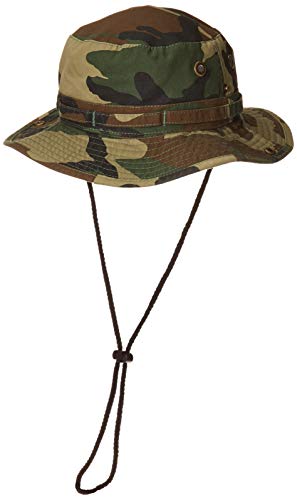 Newhattan Boonie Safari Bucket Hat Foldable Military Style Cap - color: Camo, size: Large-X-Large