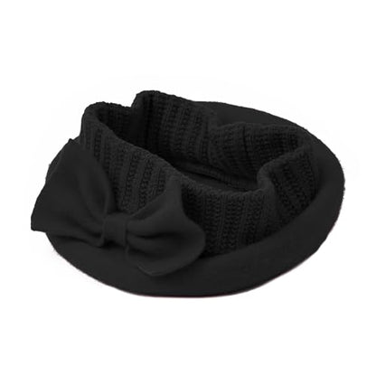 Century Star Lady French Beret Hats for Women Chic Wool Beret for Adults Fashionable Winter Warm Cap Beanie Hats - color: Black