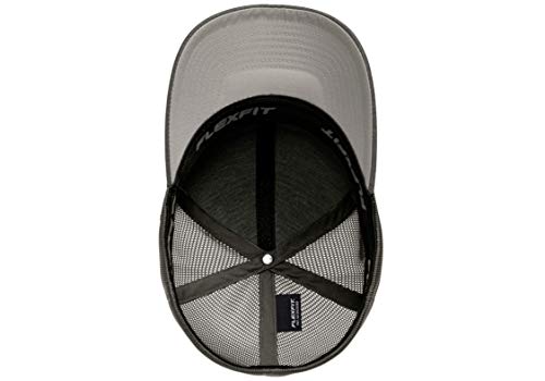 Flexfit Melange Unipanel Trucker Cap - color: Dark Grey, size: Large-X-Large