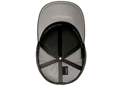 Flexfit Melange Unipanel Trucker Cap - color: Dark Grey, size: Large-X-Large