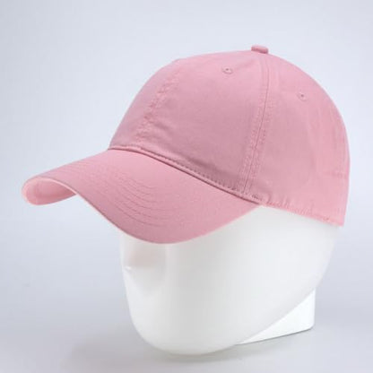 Classic Blank Dad Hat Cotton Adjustable Strap Baseball Cap - color: Ca Pink