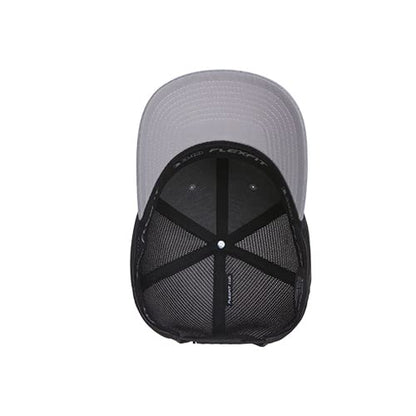 Flexfit 110 Mesh Cap One Size - color: Heather/Black, size: One Size
