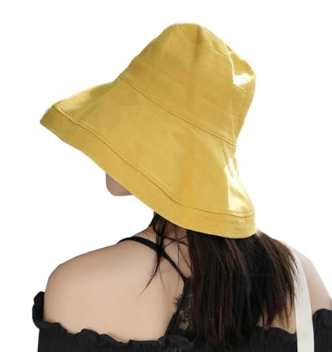 FaroDor Women's Reversible Bucket Hat UV Protection Packable Travel Cap Wide Brim Sun Hats 2026 - color: 1yellow