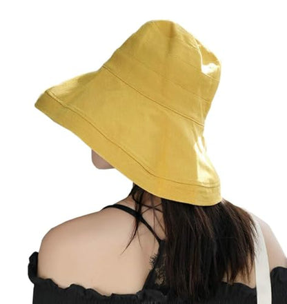 FaroDor Women's Reversible Bucket Hat UV Protection Packable Travel Cap Wide Brim Sun Hats 2026 - color: 1yellow