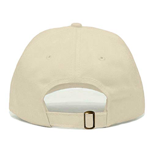 Airplane Baseball Hat, Embroidered Dad Cap, Unstructured Soft Cotton, Adjustable Strap Back (Multiple Colors) - color: Beige