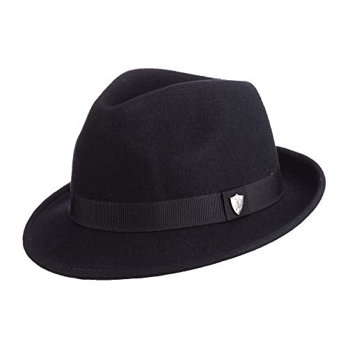 Dorfman Pacific Men's Wool Felt Snap Brim Hat - size: Large