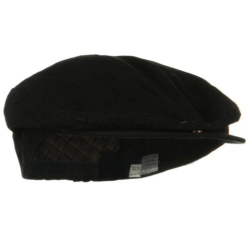 Oversize Washed Canvas Ivy Cap - color: Black