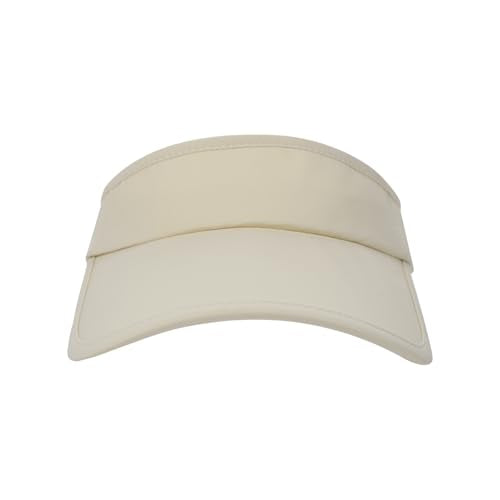 Adjustable Summer Sun Visor Hat Retractable Brim Empty Top Golf Cap Adult Teens UV Protection Beach Tennis Sports Hat - color: Khaki