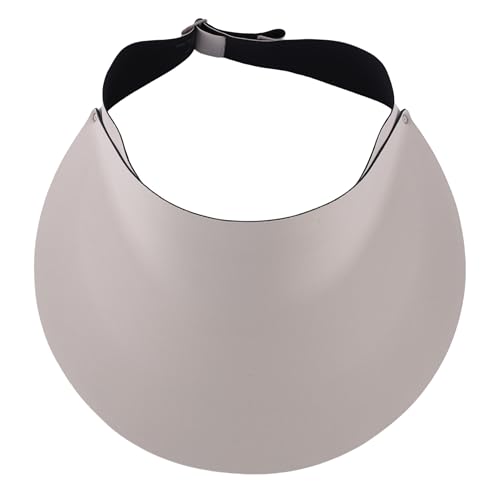 Connectyle Sun Visors for Women Wide Brim Sun Protection Beach Hat UPF 50+ Sport Visors Summer Adjustable Tennis Golf Visor - color: Light Grey