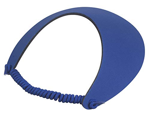 TOP HEADWEAR Women's Cotton Foam Visor- Stretch Sun Protection Hat - color: 2 Pc Red/Royal