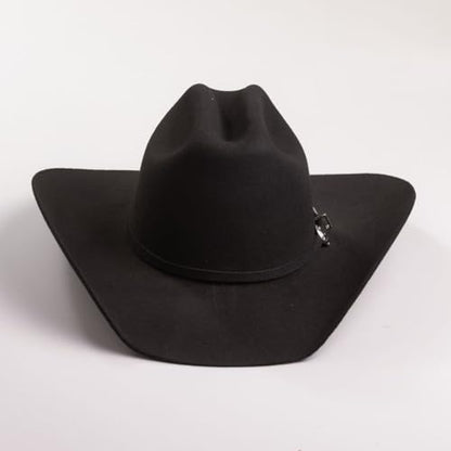 Justin Men’s Rodeo Hat - 3X Wool Collection - Cattleman Crease Crown - 4” Brim - color: Black, size: 7 1/4