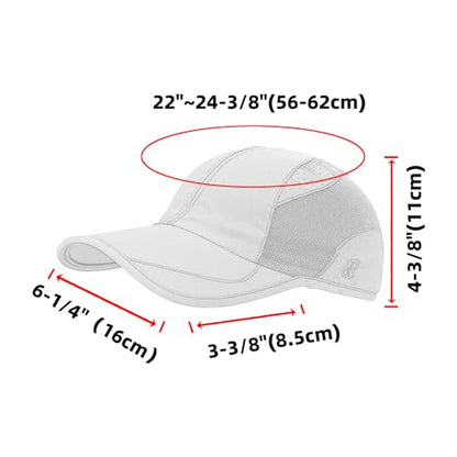 Quick Dry Running Cap for Men, Women - color: Black