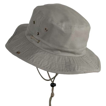 Extra Big Size Brushed Twill Aussie Hats - color: Olive, size: XX-Large-3X-Large