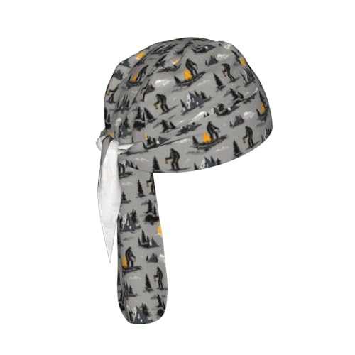Adjustable Cycling Cap, Quick Dry Sports Bandana Skull Cap Helmet Liner - color: Bigfoot