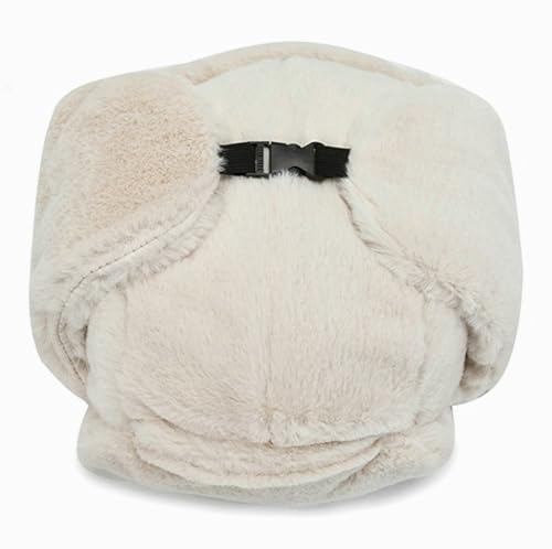 따뜻한 트래퍼 모자 여성용 남성용 Ushanka 모자 에비에이터 모자 이어 플랩 러시아 모자 추운 날씨용 겨울 인조 모피 모자 - color: 핑크