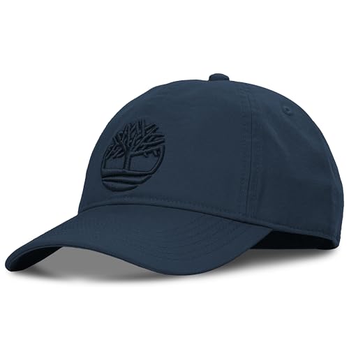 Timberland Soundview Baseball Cap for Boys 7-14, Cotton Canvas, Adjustable, Lightweight & Durable, One Size - color: Navy Blue