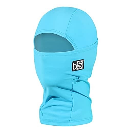 BLACKSTRAP Kids' Hood ExoHinge Balaclava Ski Mask, Helmet Compatible, Keeps Kids Comfortable and Warm - color: Bright Blue, size: One Size