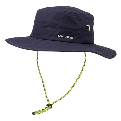 MISSION Cooling Anywhere Boonie Hat - Unisex Wide-Brim Hat for Men & Women - Cools Up to 2 Hours - UPF 50 Sun Protection - color: Navy