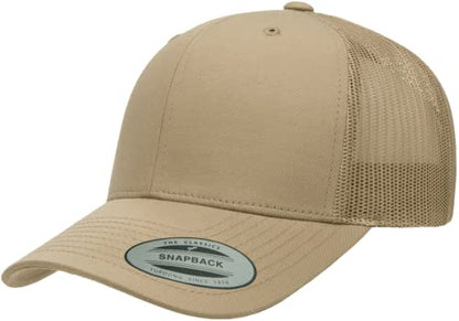 L2K Classics Plain Trucker Mesh Cap Baseball Cap - Mens Hats Trucker Hats for Men - color: Khaki