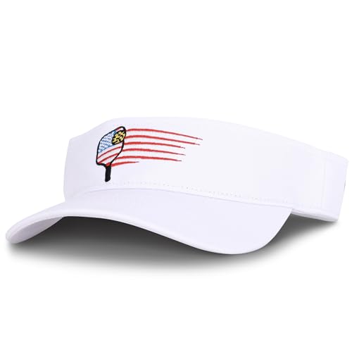 Avino Pickleball Gifts - Men's & Women's Pickleball Hats - color: White Visor