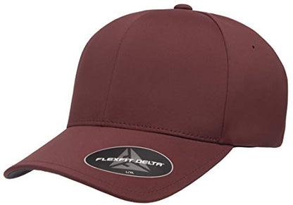 Flexfit Men's One Size Delta Seamless Cap, Maroon, Large-X-Large - color: Maroon, size: Small-Medium
