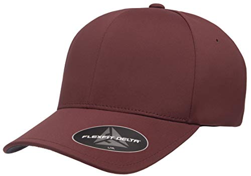 Flexfit Men's One Size Delta Seamless Cap, Maroon, Large-X-Large - color: Maroon, size: Large-X-Large