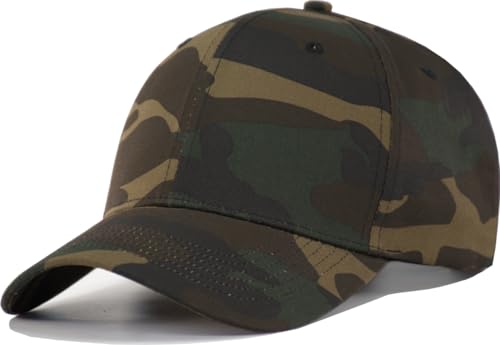 XL XXL 3XL Oversize Baseball Hat for Big Head Men – Adjustable Cotton Golf Ball Cap Fits Larger Sizes 7 3/8-8 1/8 - color: Camo