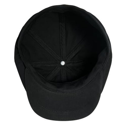Toddler 8 Panel Cotton Newsboy Cap - color: Black, size: 4-5T