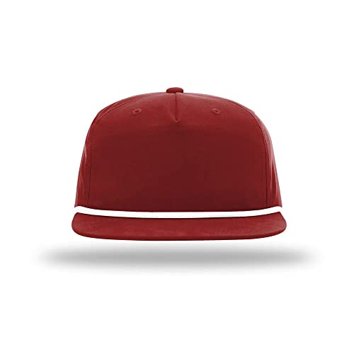 Richardson 256 Umpqua Grandpa Flip-Up Stay Pinch Cap Bundle w/Cap Catcher - color: Cardinal W/ White Rope