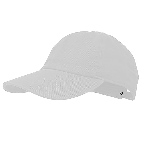 Glory Max 100% Cotton Baseball Cap Classic Plain Low Profile Golf Dad Hat Buckle Adjustable - color: White