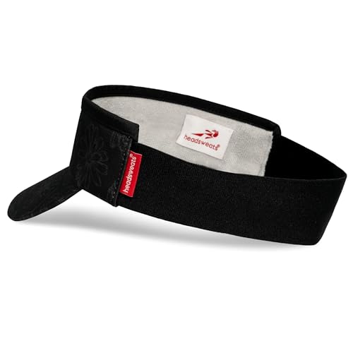 Headsweats Unisex Adult Lightweight Performance Running Sun Visor - color: Black/Floral