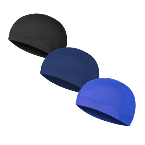 Cooling Skull Caps for Men Women Running Cycling Helmet Liner - color: Csc12-3pc