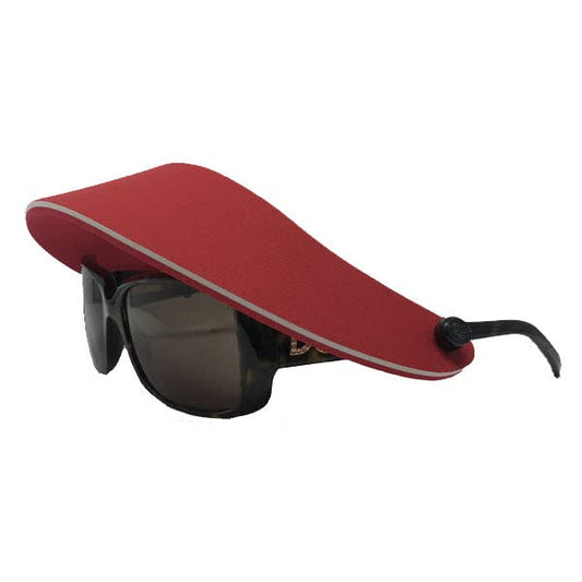 3-pak visors attach to glasses. Strapless, no headache reduces glare post cataract.