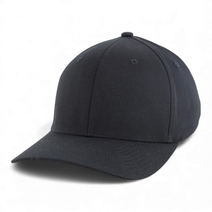 Armycrew XL-4XL Oversize Curved Bill Structured Stretch Fit Baseball Cap - color: New Black, size: X-Large-XX-Large
